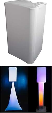 White 12-inch DJ Speaker Cover for Events
