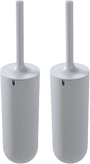 Set of 2 Gray Toilet Brush Holders