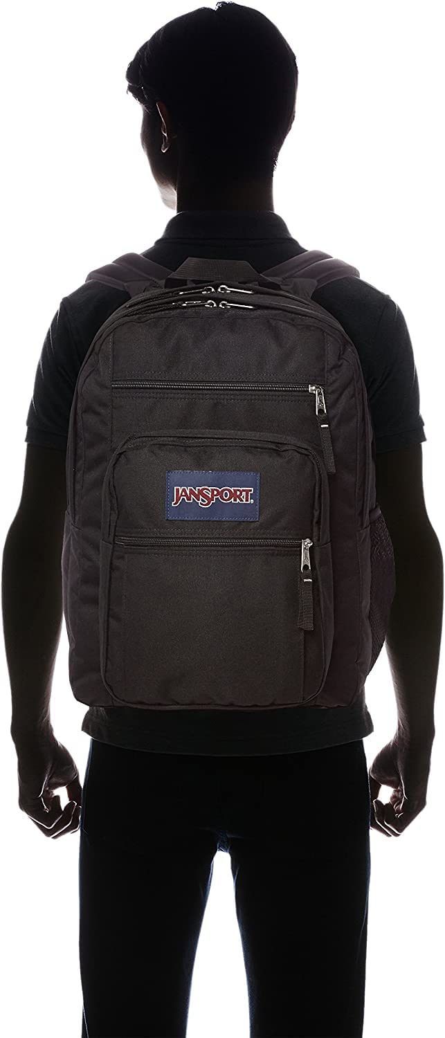 Big Student Backpack - 15-inch Laptop School Pack (Black.)