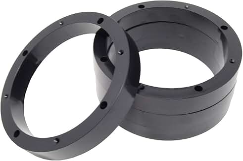 Two 6.5-inch Plastic Speaker Spacer Rings