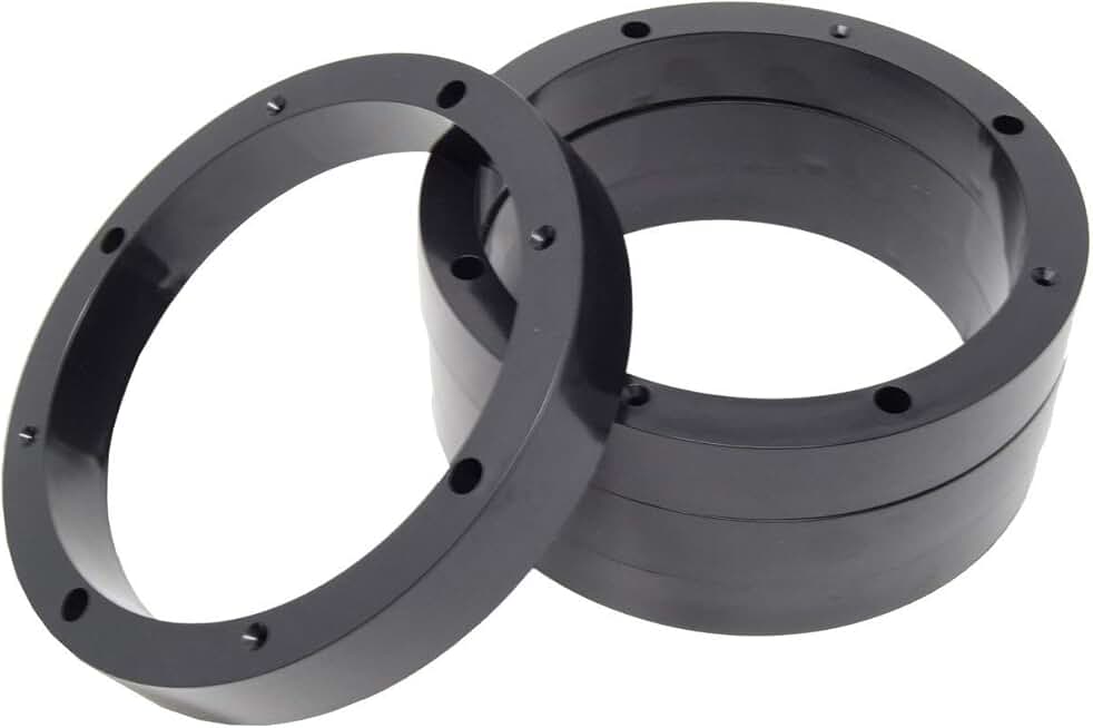 Two 6.5-inch Plastic Speaker Spacer Rings