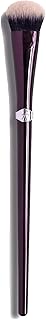 Soft fan-shaped brush for eyeshadow blending and application