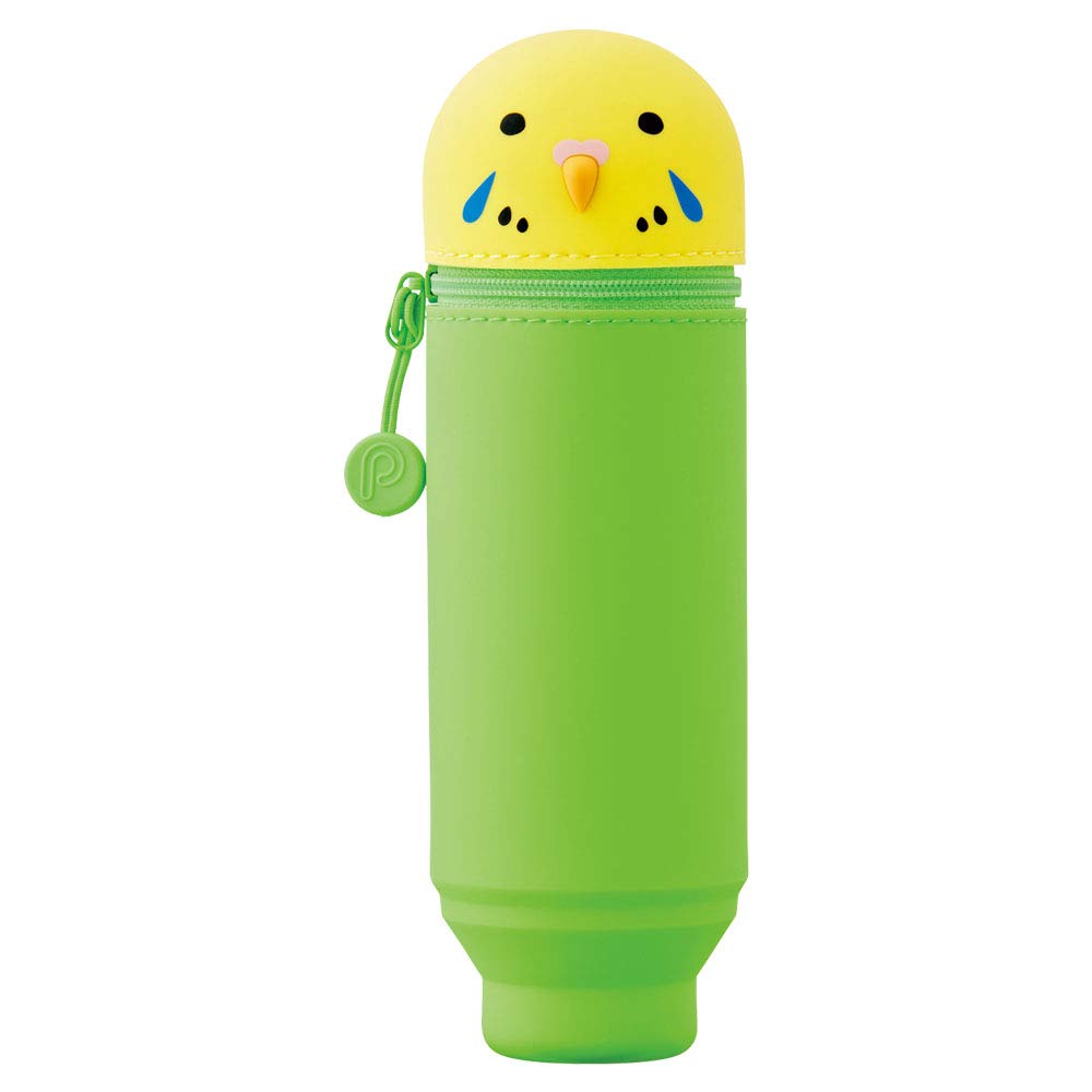 Kawaii Bird Stand-Up Pencil Case for School and Office