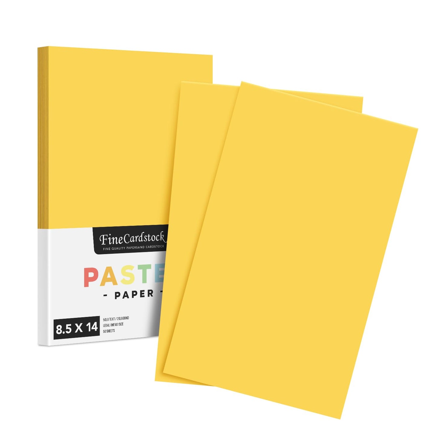 Pastel Goldenrod Paper, 8.5x14, 50 Sheets
