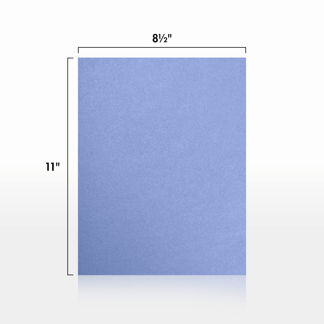 Blue metallic craft and printing paper, 8.5 x 11 inches, 50 sheets
