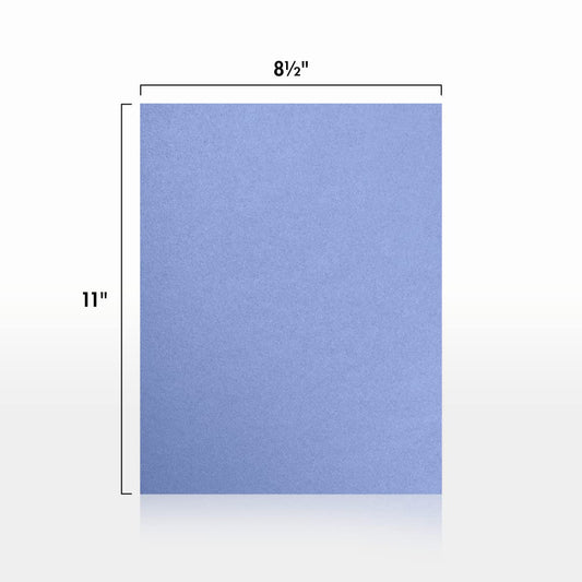 Blue metallic craft and printing paper, 8.5 x 11 inches, 50 sheets