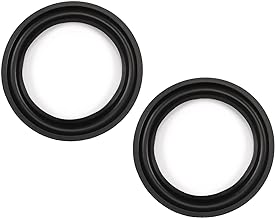 6.5 Inch Rubber Edge Surround Rings for Speakers, 2 Pack