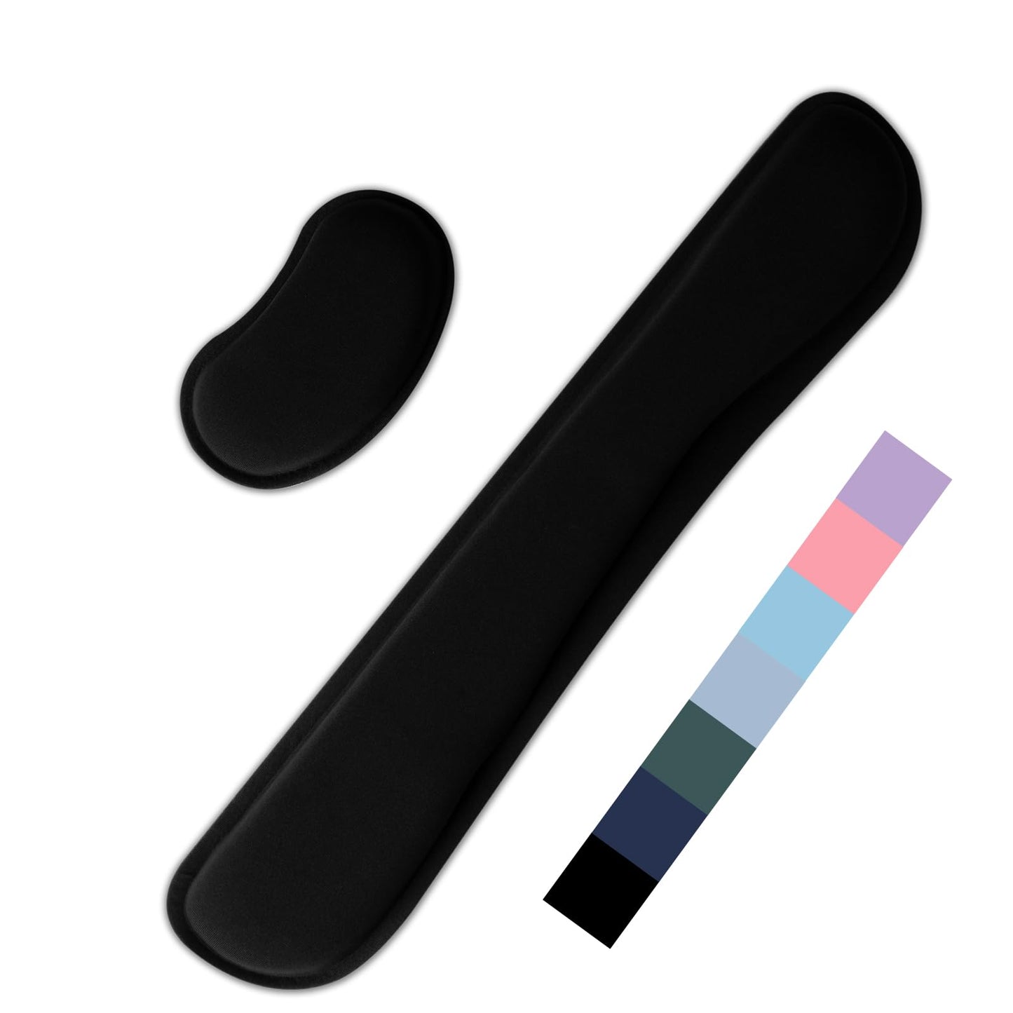 Memory Foam Keyboard and Mouse Wrist Rest Set