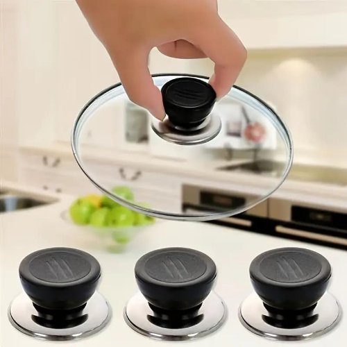 MODAIO-3x Anti-Scald Lid Handles - Universal Stainless Steel Lid Accessories