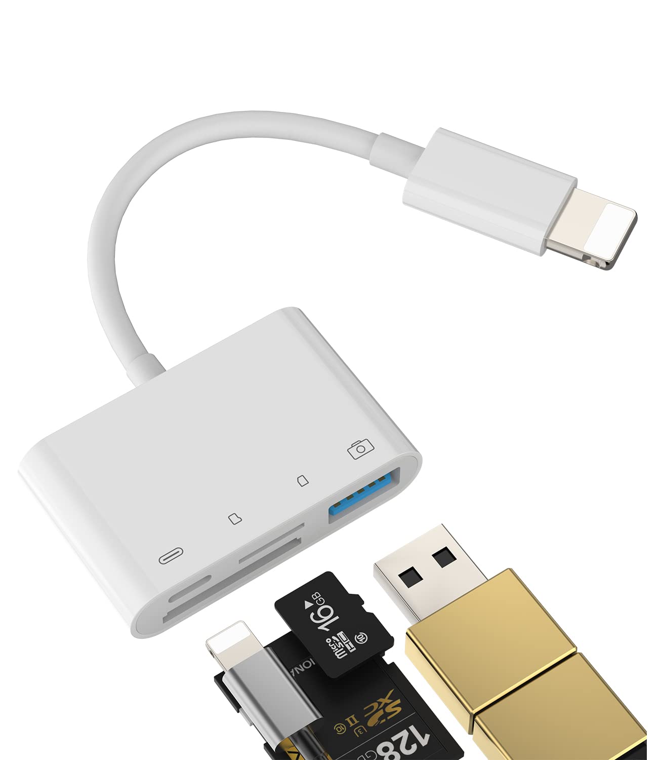 Micro SD Card Reader and OTG Adapter for Phone and Tablet