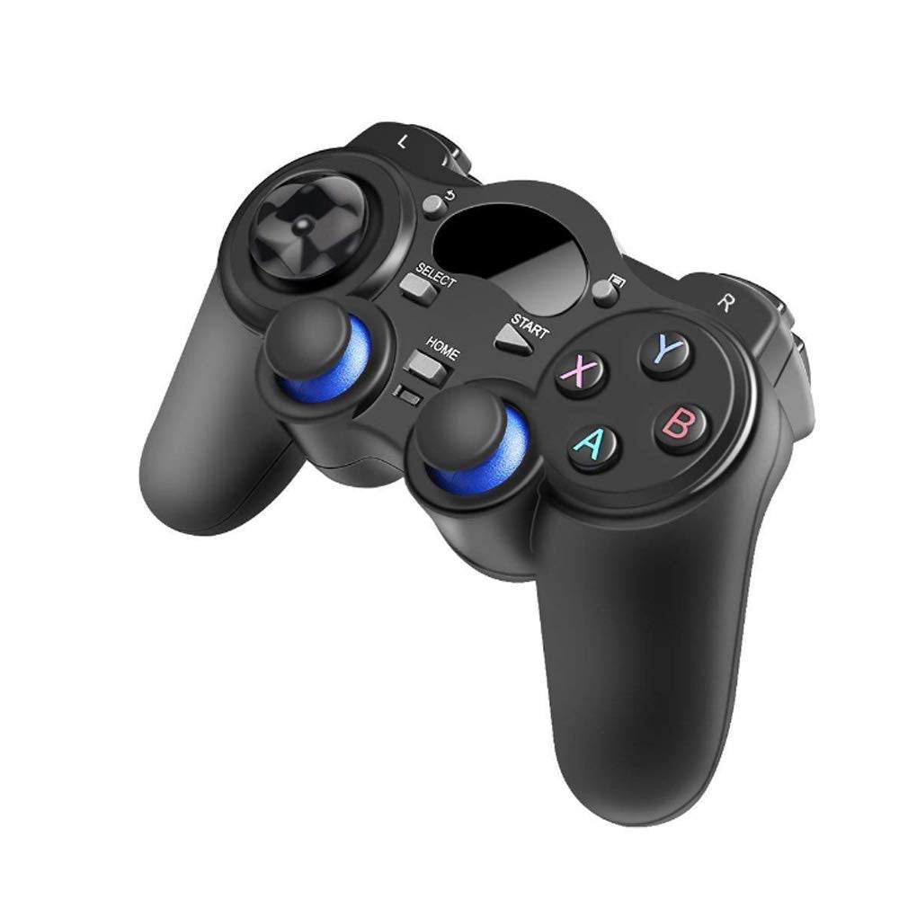 USB Wireless Gaming Controller Gamepad for PC/Laptop Computer(Windows XP/7/8/10) & PS3 & Android & Steam - [Black] (black)