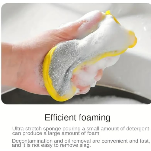 MODAIO-1pc Kitchen Cleaning Sponges for Cutlery Eco-Friendly Anti-Scratch Sponge, Round Sponge Wipe, Clean Sponge After Washing Pot
