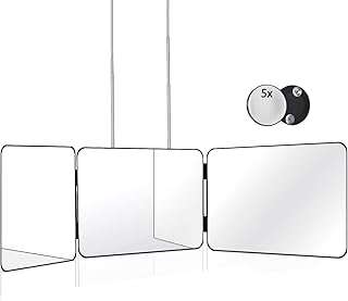 3-Way Adjustable Mirror for Hair Cutting and Makeup