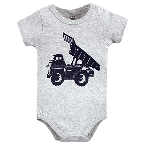Uni   Cotton Bodysuit, Shorts and Shoe Set Construction Trucks, 0-3 Months