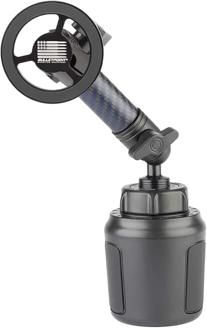 Adjustable Car Cup Holder Phone Mount with Carbon Fiber Arm