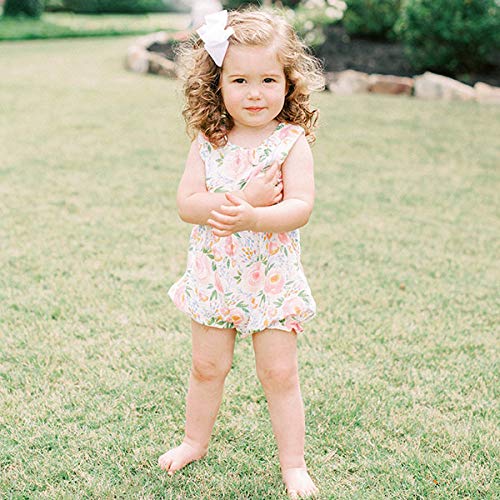 Baby Girls' Swirl Floral Bubble, Multi, 0-3 Months