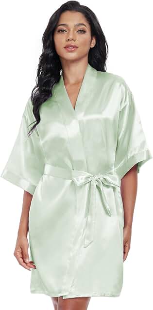 Lightweight Satin V-Neck Sleepwear for Women