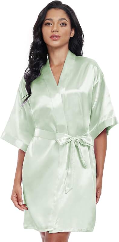 Lightweight Satin V-Neck Sleepwear for Women