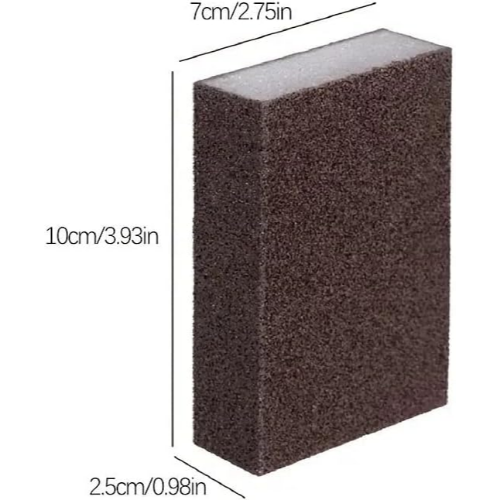 MODAIO-4Pcs - Emery Cleaning Sponge, Sponge Scrub, Cleaning Sponge for Descaling Pot Teapot Large Surface Quick Cleaning