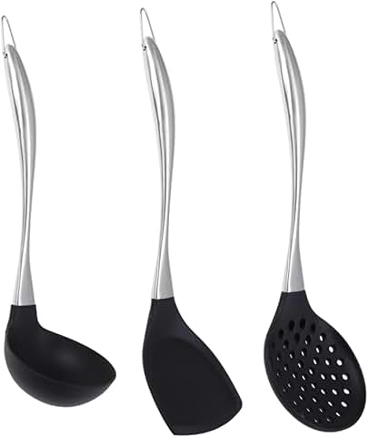 3-Piece Silicone Kitchen Utensil Set