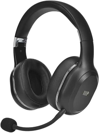 Wireless Bluetooth 5.0 USB Headset with 3D Stereo and Detachable Mic