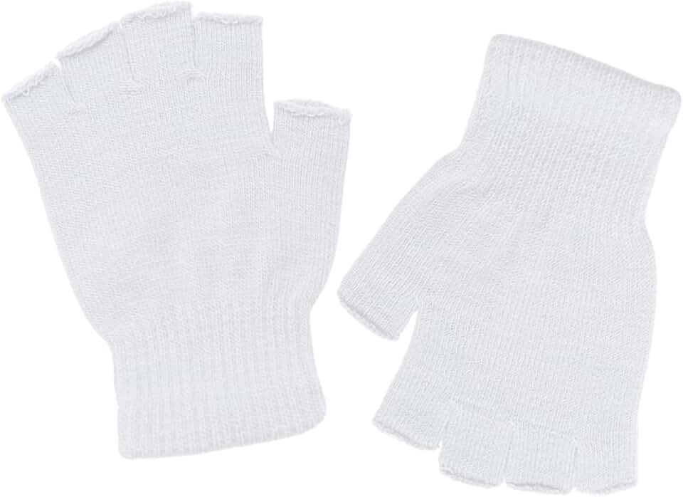 Warm Knit Half Finger Mittens for Men and Women