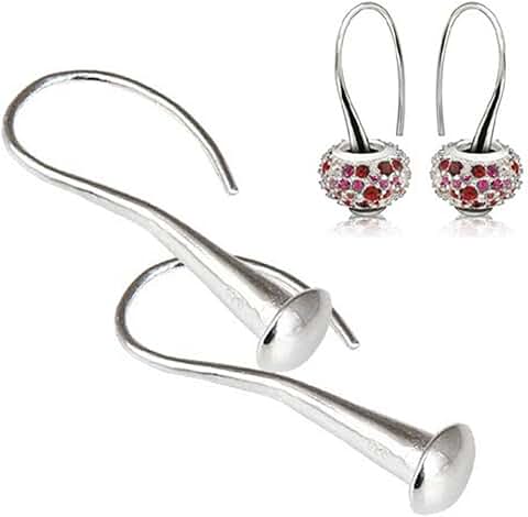 Sterling Silver Fish Hook Teardrop Earrings