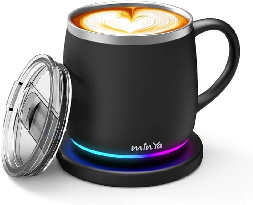 Self-Heating Smart Coffee Mug with RGB Display