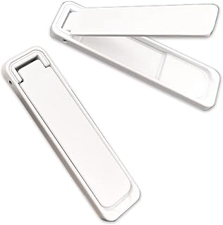 Two White Mini Phone Kickstands for Desk