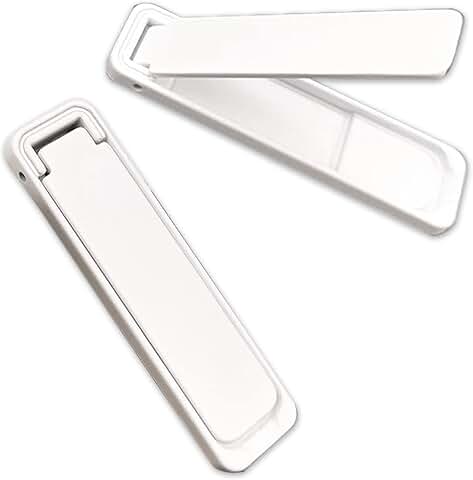 Two White Mini Phone Kickstands for Desk