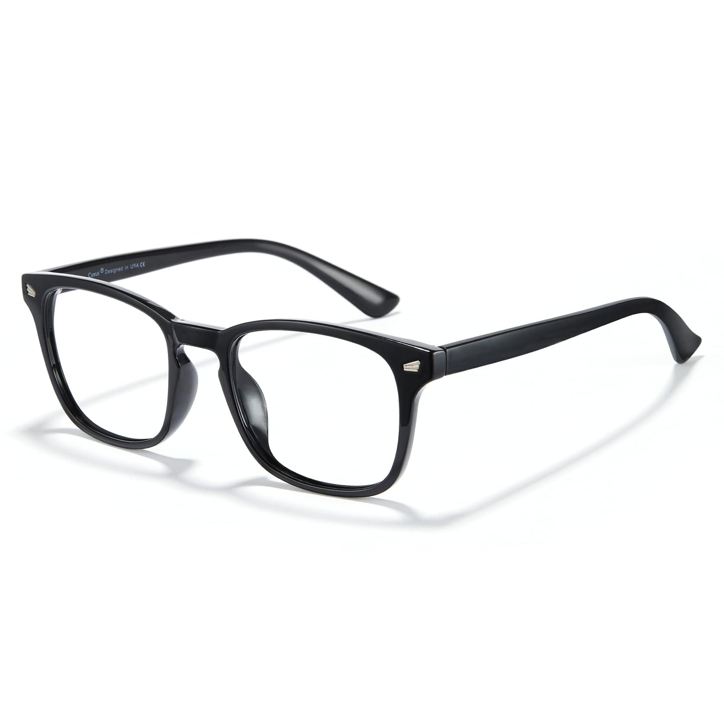 Blue Light Blocking Computer Glasses Square Classic Retro Clear Lens Eyeglasses Frame for Women and Men