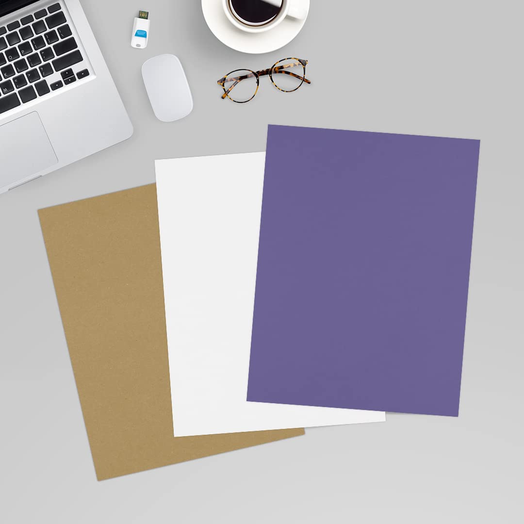 Wisteria Purple Cardstock, 8.5 x 11, 50 sheets