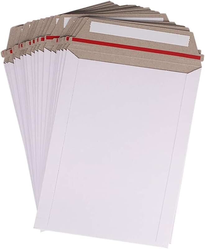 100 White Self Seal Photo and Document Mailers
