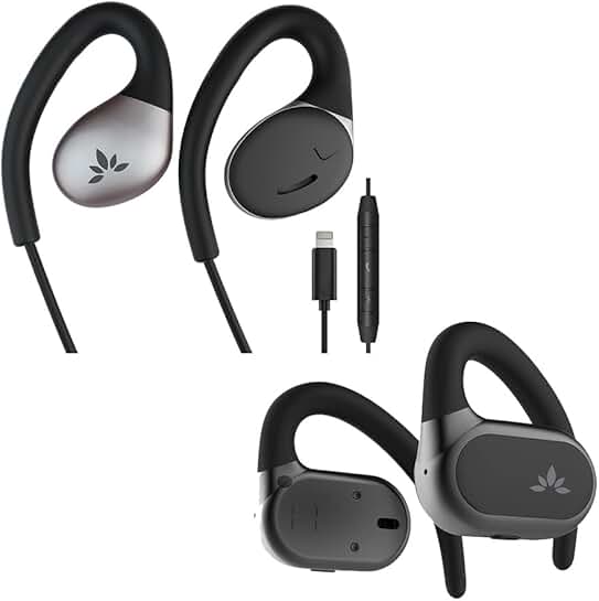 Open Ear Lightning Headphones with Mic for Small-Medium Ears