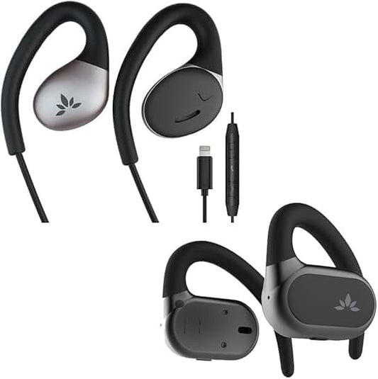 Open Ear Lightning Headphones with Mic for Small-Medium Ears