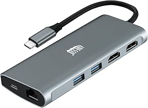 USB C Multiport Dock with HDMI, Ethernet, USB, SD/TF
