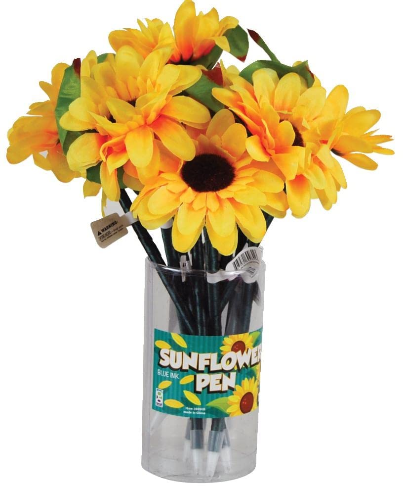 Sunflower Pen Set with 12 Pens
