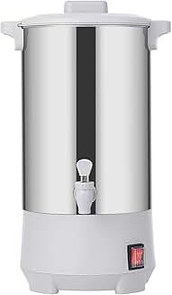 Commercial Stainless Steel Coffee and Hot Water Urn, 30 Cups