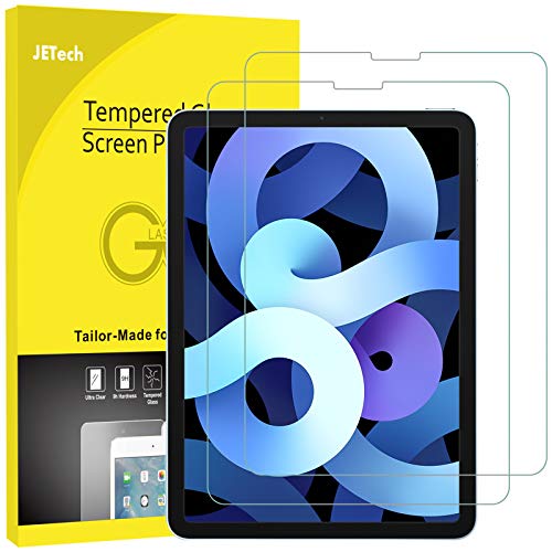 2-Pack Screen Protector for iPad Air 5/4 10.9-Inch, iPad Pro 11-Inch All Models, Face ID Compatible, Tempered Glass Film