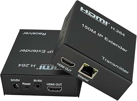 HDMI Extender Over Cat5e/6, 1080p, 495Ft, IR Remote