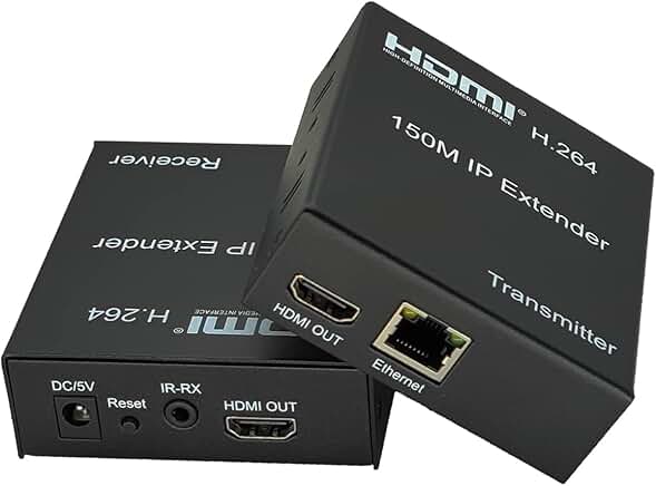 HDMI Extender Over Cat5e/6, 1080p, 495Ft, IR Remote