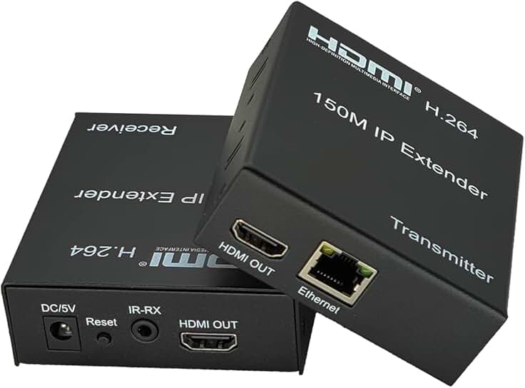 HDMI Extender Over Cat5e/6, 1080p, 495Ft, IR Remote