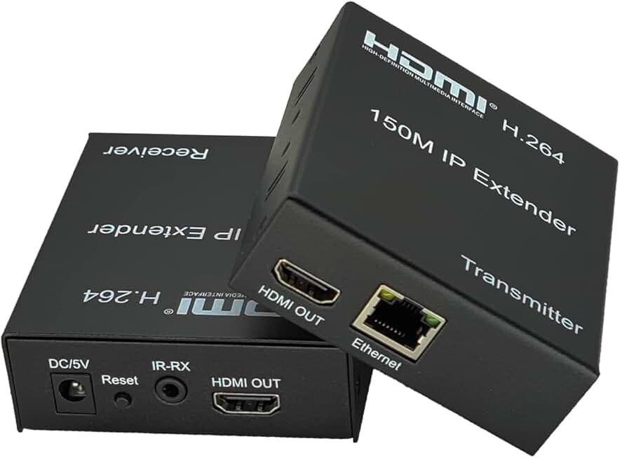 HDMI Extender Over Cat5e/6, 1080p, 495Ft, IR Remote