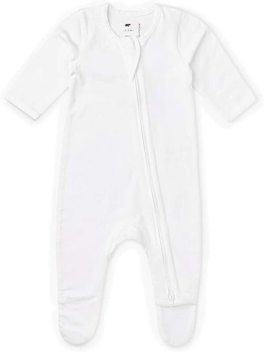 Soft organic zip-up clothes for newborns and infants
