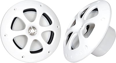 Pair 6.5-inch 2-way waterproof marine speakers