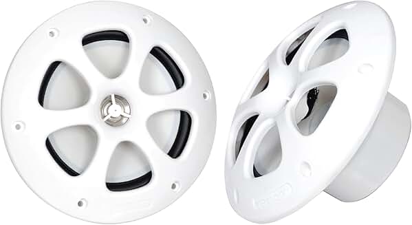 Pair 6.5-inch 2-way waterproof marine speakers
