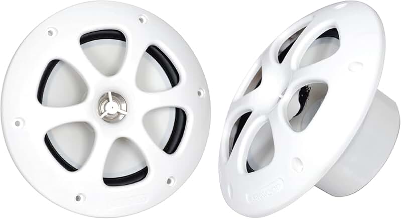 Pair 6.5-inch 2-way waterproof marine speakers