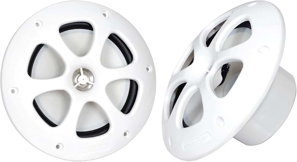 Pair 6.5-inch 2-way waterproof marine speakers