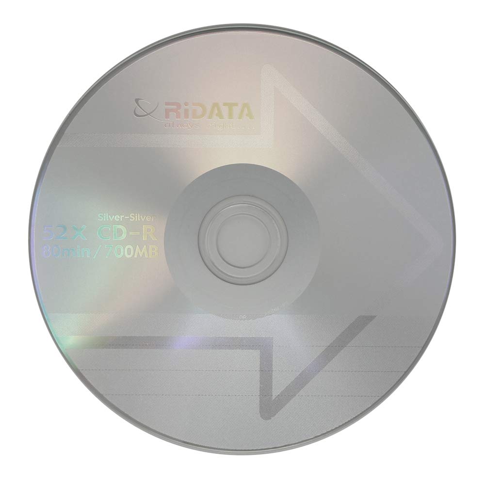 100 Pack CD-R 52X 700MB 80Min Branded Logo Blank Media Recordable Disc