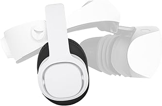 Stereo VR Headphones with Clip-On Design, White
